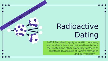 Preview of NGSS Earth Science  Radioactive Dating Reading Comprehension Activity