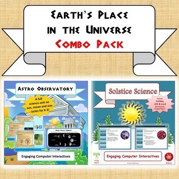 Preview of NGSS Earth & Space Bundle: "Solstice Science" & "Astro Observatory" | 1-ESS1