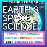 Earth & Space Science Year Bundle- Science Interactive Notebook