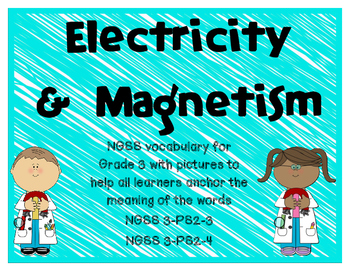 Preview of NGSS Electricity and Magnetism vocabulary cards