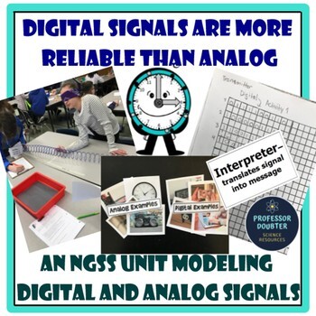Preview of Analog and Digital Signals NGSS Middle School Science CER Unit MS-PS4-3
