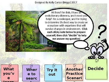 Preview of NGSS Evolution/Ecology Activity