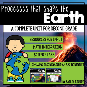 Preview of 2nd Grade NGSS Earth Science Earths Shape and Processes Unit
