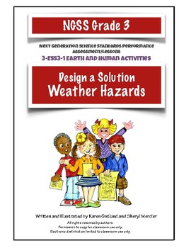 Preview of NGSS Grade 3 Weather Hazards Engineer a Solution Performance Assessment EES3-1