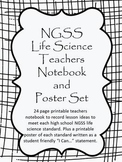 NGSS: High School Life Science Teachers Notebook and Poster Set