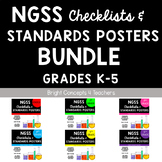 NGSS "I Can" Standards Posters + Checklists BUNDLE: Grades K-5