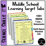 NGSS Learning Targets Middle Physical, Life, and Earth Science