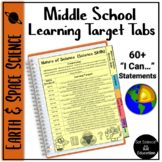 NGSS Learning Targets for Middle School Earth Space Science
