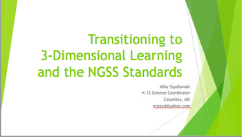 Preview of NGSS Lesson Design Template and PowerPoint