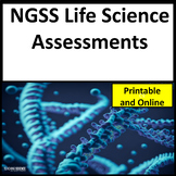 Life Science Assessments and Science Quizzes and NGSS Test Prep