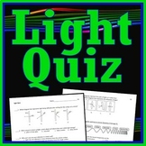Light Quiz Assessment Middle School NGSS MS-PS4-1 MS-PS4-2