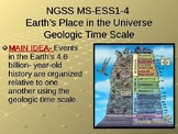 NGSS MS-ESS1-4 Earth’s Place-Geologic Time Scale