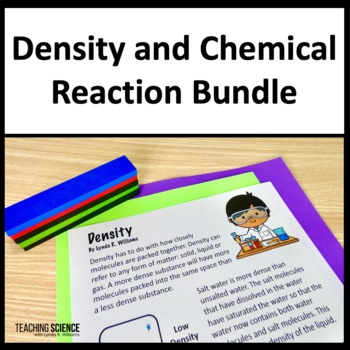 Preview of NGSS Middle Chemical Reactions and Density Bundle