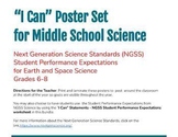 NGSS Middle School Earth/Space Science "I Can" Posters