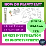 Photosynthesis Lab NGSS 5th Grade Middle School CER Lab 5-