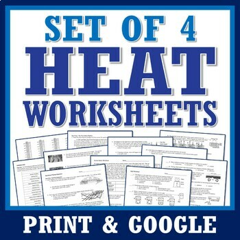 Preview of Particle Motion and Thermal Expansion Thermal Energy Heat Worksheet Set