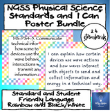 NGSS Physical Science Standards and "I Can" Posters Bundle