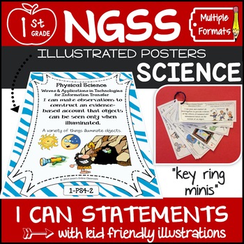 Preview of NGSS Posters 1st Grade Next Generation Science Standards {I Can Statements NGSS}