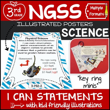 Preview of NGSS Posters 3rd Grade Next Generation Science Standards {I Can Statements NGSS}