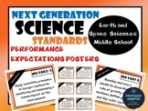 NGSS Posters Middle School EARTH SPACE Science Performance