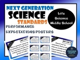 NGSS Posters Middle School LIFE Science Performance Expect