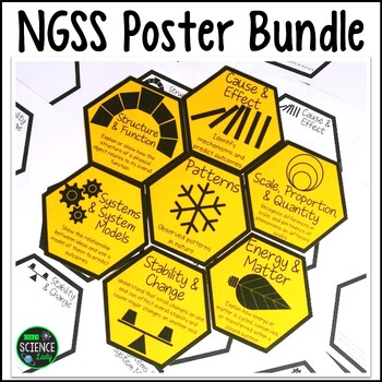 Preview of NGSS Posters - Bundle - CCC Posters & SEP Posters