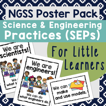 Preview of NGSS Science & Engineering Practices (SEP) Posters for Little Learners