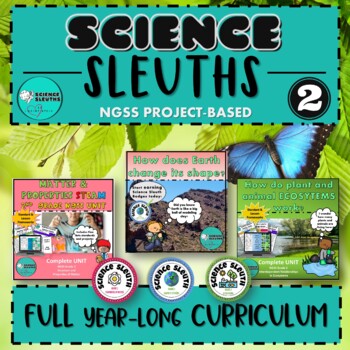 Preview of NGSS Science Second Grade - Year Long STEM Curriculum - Science Sleuths