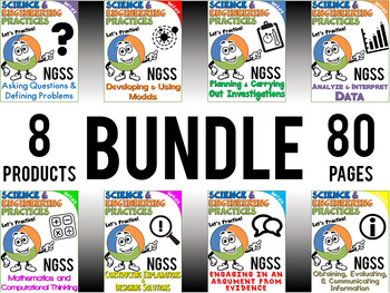 Preview of NGSS Science and Engineering Practices Worksheet BUNDLE