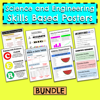 Preview of NGSS Science and Engineering Practices (SEPs) - Skills Based Posters