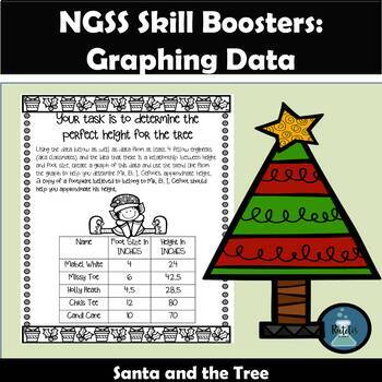 Preview of Holiday NGSS Science Review Graphing Scatter Plots and Finding Trend Lines