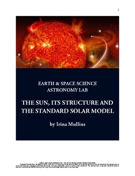 Preview of NGSS Space Science Astronomy Lesson Plan #60 The Sun & the Standard Solar Model