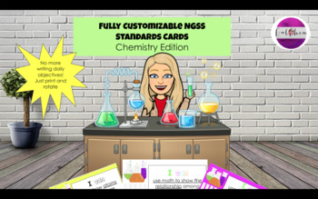 Preview of NGSS Standard Cards (I Can Statements): Chemistry Edition