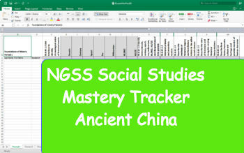 Preview of NGSS Standard Mastery Tracker- World History: Ancient China
