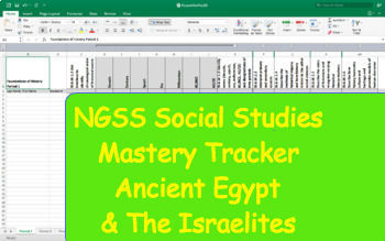 Preview of NGSS Standard Mastery Tracker- World History: Ancient Egypt & The Israelites