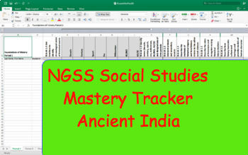 Preview of NGSS Standard Mastery Tracker- World History: Ancient India