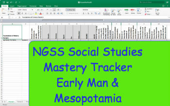 Preview of NGSS Standard Mastery Tracker- World History: Early Man & Mesopotamia