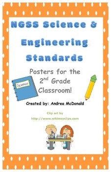 Preview of Next Generation Science and Engineering Standards Posters NGSS 2nd Grade 11x17