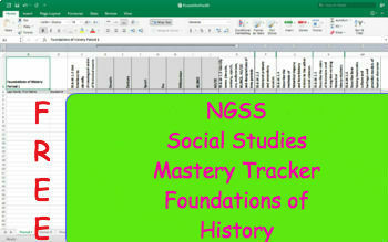 Preview of NGSS Standards Trackers M/J World History