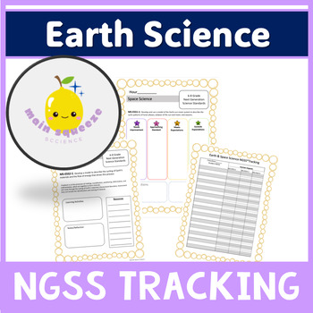 Preview of NGSS Standards Tracking and Planning Documents | Earth Sciences (6-8)