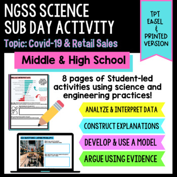 Preview of NGSS Sub Day Activity - Covid-19 & Retail Sales