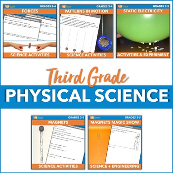 Preview of 3rd Grade Physical Science Curriculum Units - Standards-Based Activities & Labs