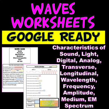 Preview of NGSS Waves Electromagnetic Spectrum Properties Worksheet