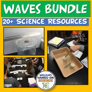 Preview of Wave Properties Light Sound NGSS Electromagnetic Spectrum Print Digital Bundle