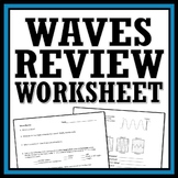 Waves Worksheet Review Middle School NGSS MS-PS4-1 MS-PS4-2