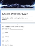 NGSS Weather Google Form Quizzes