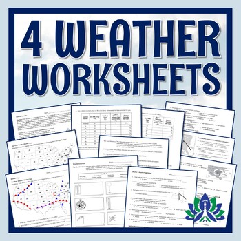 Preview of NGSS Weather Worksheet Bundle Set of 4