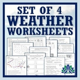NGSS Weather Worksheet Bundle Set of 4