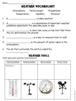 NGSS 3rd Grade Weather and Climate Resources! by Mrs Sarah Milic