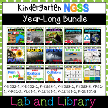 Preview of NGSS: YEAR-LONG Kindergarten Bundle